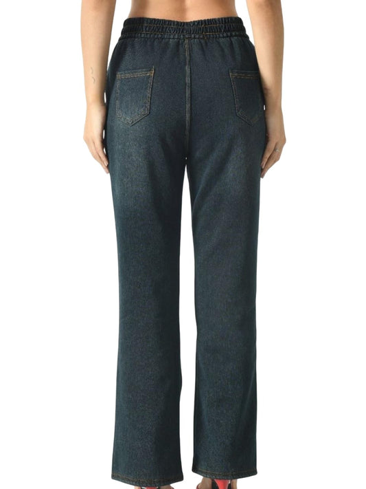 ogimi - ohh Give me Women Fleece Lined Jeans Winter Warm Denim Legging Fur Thermal Pant (in, Alpha, XL, Regular, Blue)