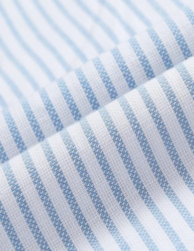 U.S. Polo Assn. Denim Co. Men's Vertical Striped Seersucker Shirt (UDSHT2231_Blue_46)