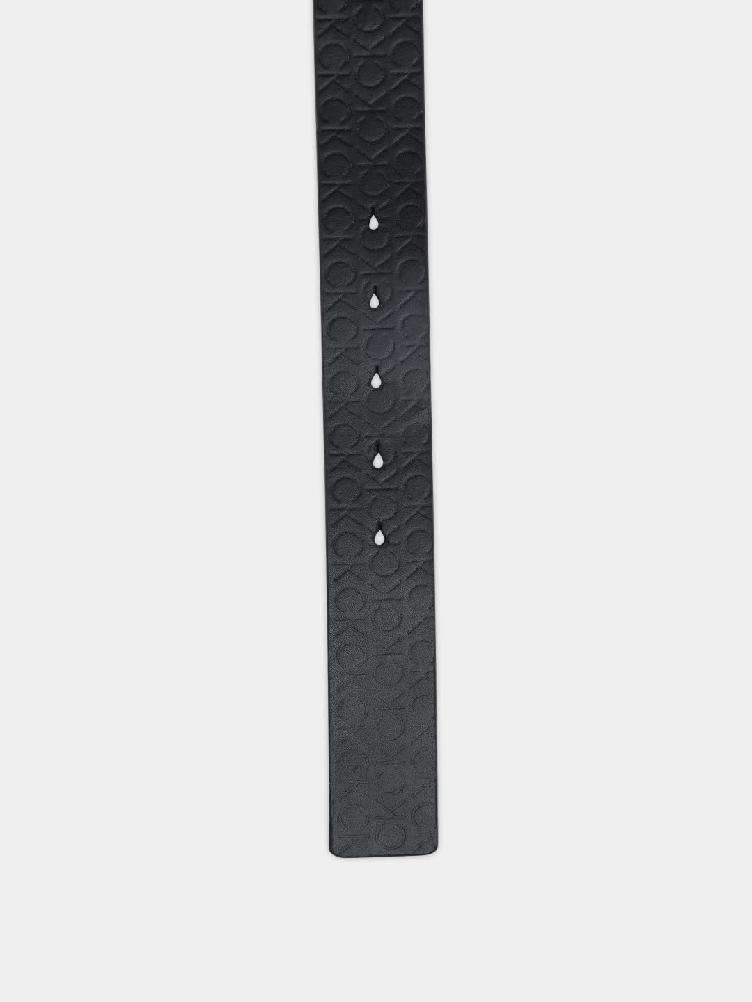 Calvin Klein Textured Black Leather Classic Belt