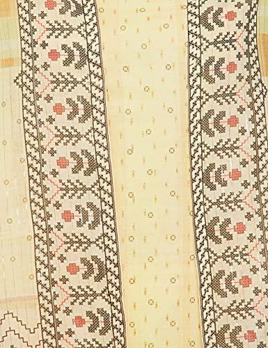 BIBA WOMEN PRINTED NARROW SALWAR KURTA DUPATTA(SKDSHRUG SE7378_LIGHT YELLOW_38)