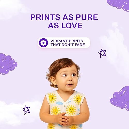 Kidbea Cotton Muslin Jhabla for Newborn Boys & Girls Sleeveless V-Neck Vest with Button Closure | Cute Multi Printed Baby Jabla, Pack of 2 (0-3 Months)