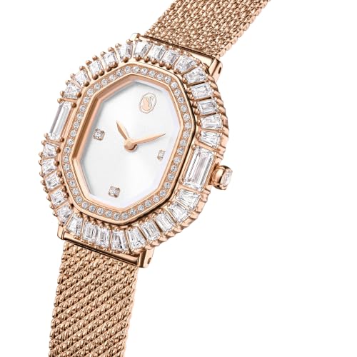 Swarovski Matrix Octagon Watch, Metal Bracelet, Rose Gold Tone, Rose Gold-Tone Finish