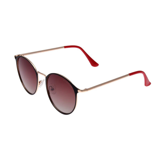 Giordano UV Protected Round Unisex Sunglasses - (GA90239C04|50|Brown Color Lens)