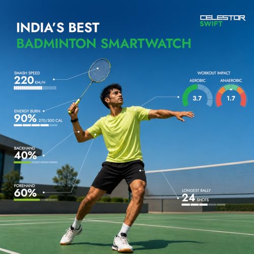 Titan Celestor Swift Smart Watch 1.32" AMOLED Display, Advanced Badminton Mode, Training Load & Readiness, Built-in GPS with Advanced Running Mode, Zone-Based Training & Recovery, AI Day Brief - Biege