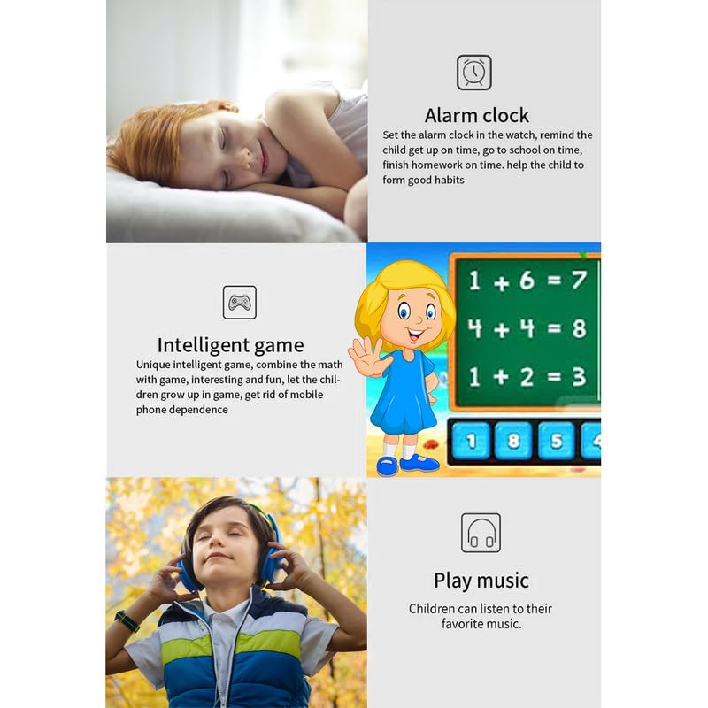 PunnkFunnk Q18 Kids Calling Smart Watch for Boys & Girls | 2-Way Voice Calling & Message | Sim Card | Selfie Camera | Parent Control App | Voice Chat | Long Battery Life(LightPink)