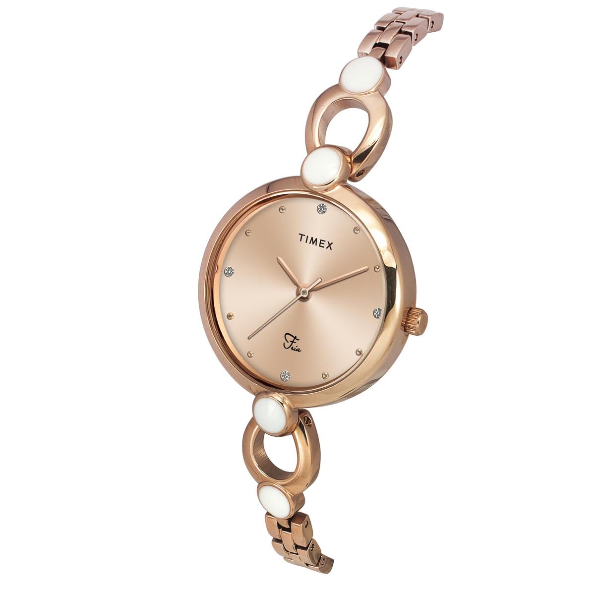 TIMEX Fria Women Rose Gold Round Analog Watch - TWEL18103