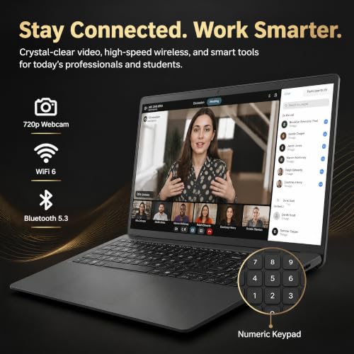 Dell 15.6" Touchscreen Business Laptop 12-Core Ultra 7 Backlit KB 32GB DDR5