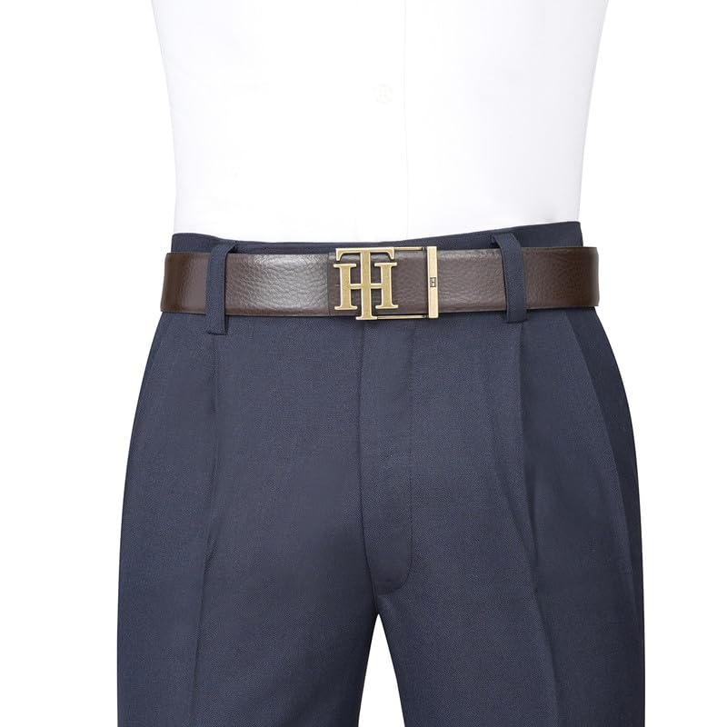 TOMMY HILFIGER Belt of Men, Solito, Brown+Navy
