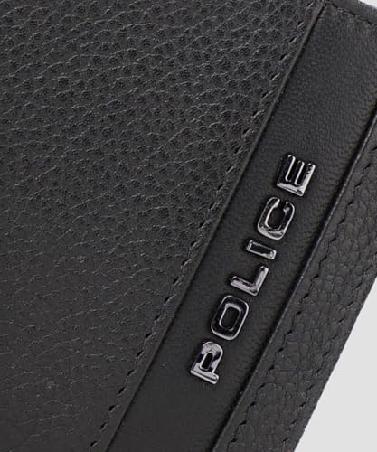 Police Men's Genuine Leather Bifold Wallet with Coin Pocket | 4 Card Slots