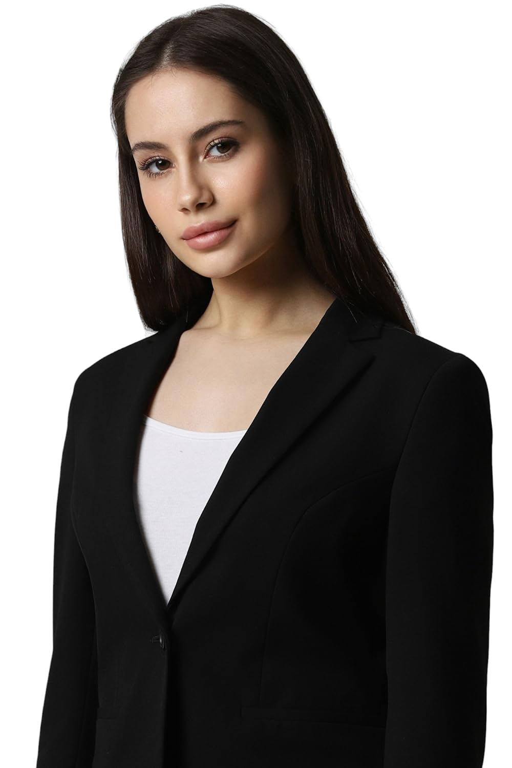 Van Heusen Women's Blazer (VWBZCRGBO23365_Black