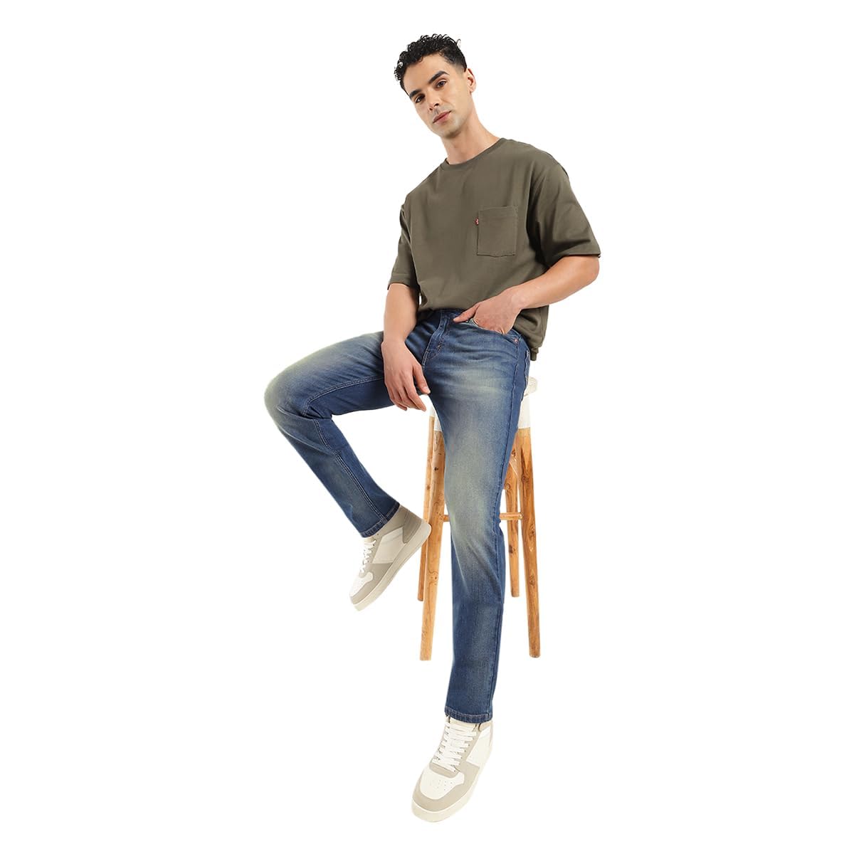 Levi's Men's Mid Rise Slim Jeans (A7087-0161_Blue, 32