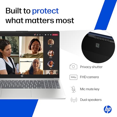 HP 15, AMD Ryzen 5 7520U (16GB DDR4, 512GB SSD) FHD, Anti-Glare, Micro-Edge, 15.6''/39.6cm, Win11, M365 Basic(1yr), Offic24, Silver,1.59kg, fc0806AU/690AU, FHD Camera w/Privacy Shutter, Backlit Laptop