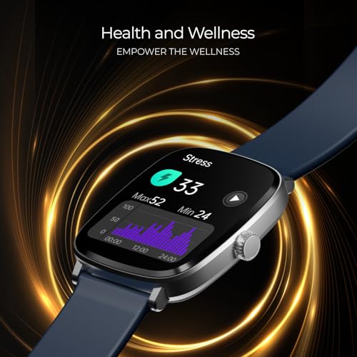 boAt Ultima Regal w/ 2.01”(5.10 cm) Crystal-Clear AMOLED Display, 1000 NITS Brightness,Premium Metal Body, Functional Crown, 100+ Sports Modes, Fitness Smart Watch for Men & Women (Sapphire Blue)