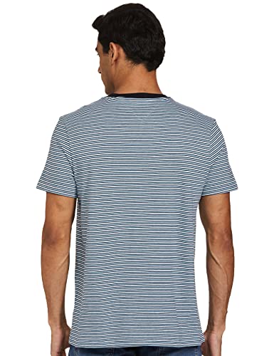 Tommy Hilfiger Men's Short Sleeve Custom Fit T-Shirt,B8372 Midtone Blue Heather,S