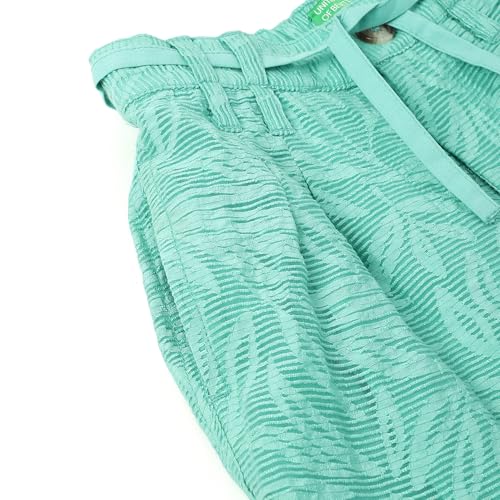 United Colors of Benetton Textured Regular Fit Shorts (Size:1Y)-25P4COTSRFS2I9021Y Green