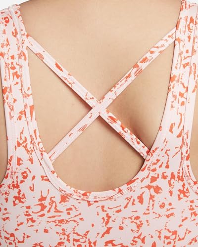 Nike Women's Polyester Wire Free Modern Push-Up Sports Bra (DM0666-610_Atmosphere/White_XS)