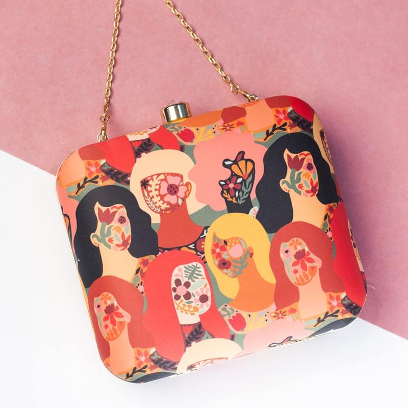 Artklim Bunch Of Floral Printed Girl Clutch