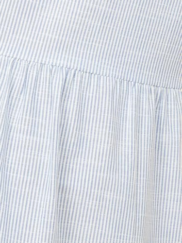 Max Cotton Blend Western Skirt Blue