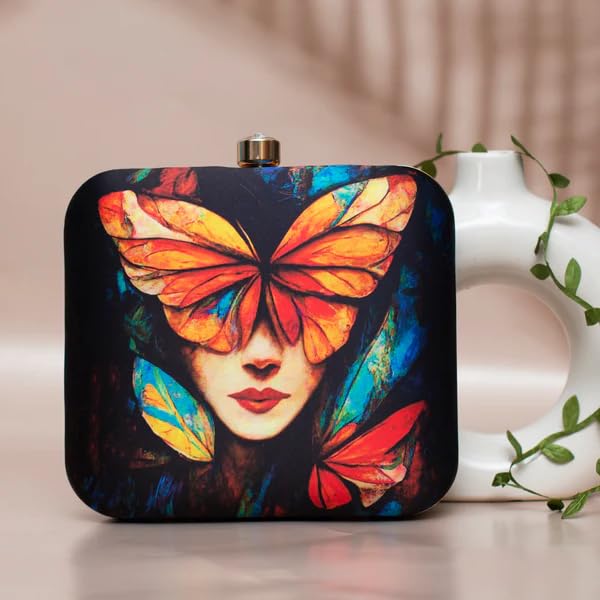 Artklim Butterfly Women Printed Clutch