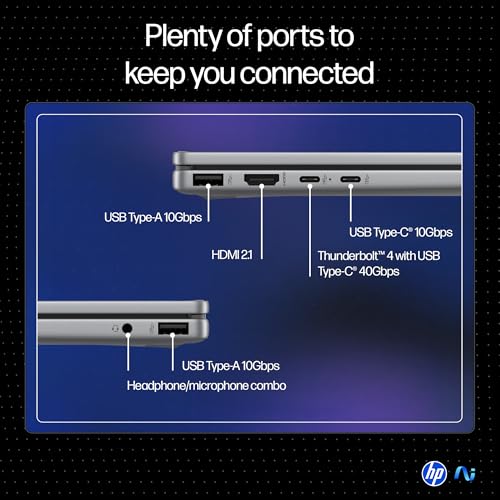 HP OmniBook X Flip (Previously Envy), Intel Core Ultra 5 226V, 40 Tops, (16GB LPDDR5X, 512GB SSD) 3K, OLED, 14''/35.6cm, Touch, Win11, Office24, Silver,1.38kg, fm0058TU, 5MP Camera, Next Gen AI Laptop