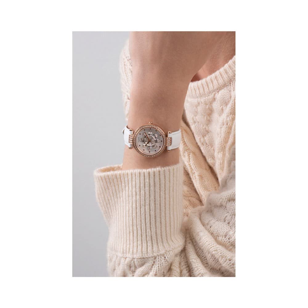 Guess Analog White Dial Women's Watch-GW0382L3