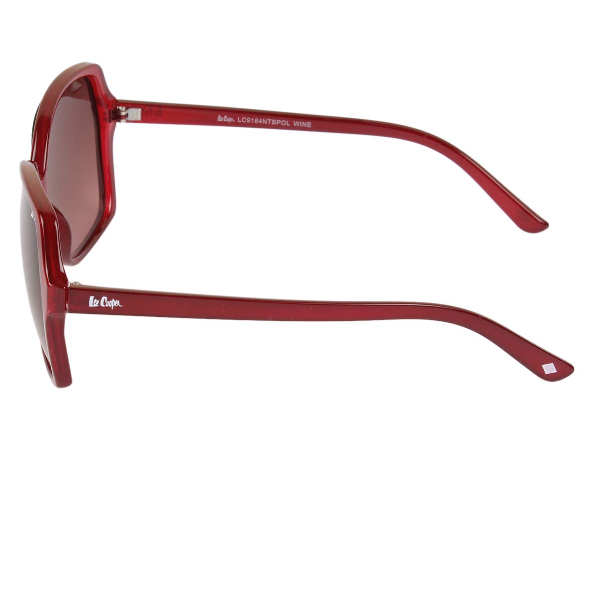 Lee Cooper Women's UV Protected Square Full Rim Sunglasses (Wine) (Lens Color - Pink) (Lens Size - 58*16*138 MM) (Pack Of 1) (LC9164NTPOL WINE)