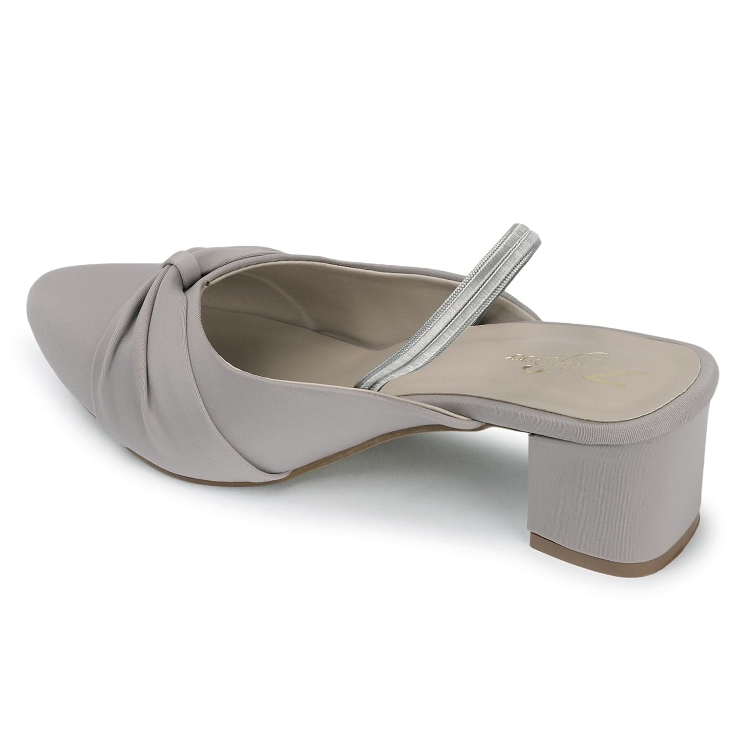 ZaySoo Women's Pointed Toe Slingback Heels, Bow Detail,