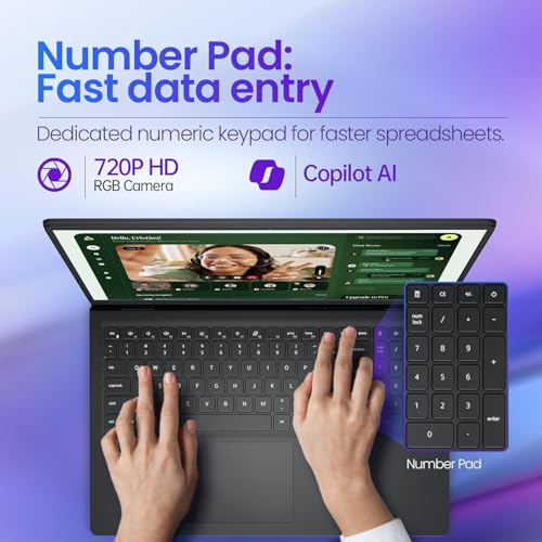 Dell 15.6" Touchscreen Business Laptop Computer, 13th Gen Intel Core i5 (Beat i7-1250U), 8GB DDR5 RAM, 256GB SSD, WI-FI 6, Long Battery Life, Windows 11