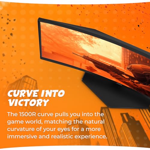 AOC C24G42E 24" Curved Gaming Monitor 1500R Frameless Ultra Fast FHD, 1080p, MPRT 180Hz 0.5ms, HDMI 2.0x2, 1 Display Port, HDR, 2 x 2W Speakers, 3 Year Light Spot