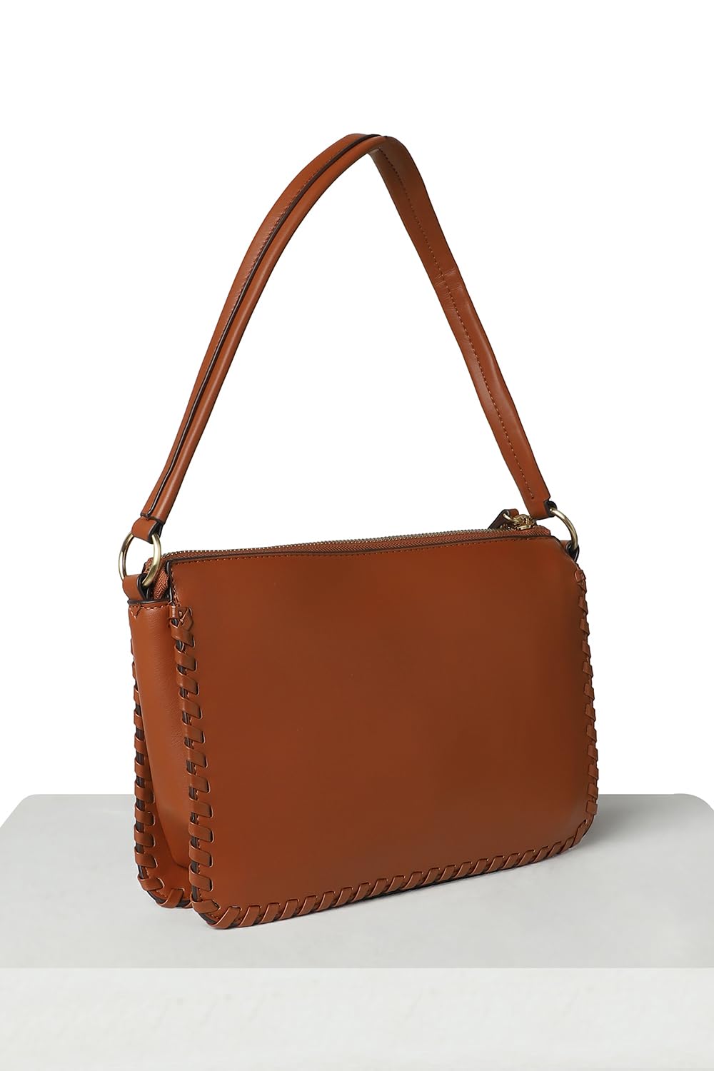 Van Heusen Women Brown Solid Casual Sling Bag