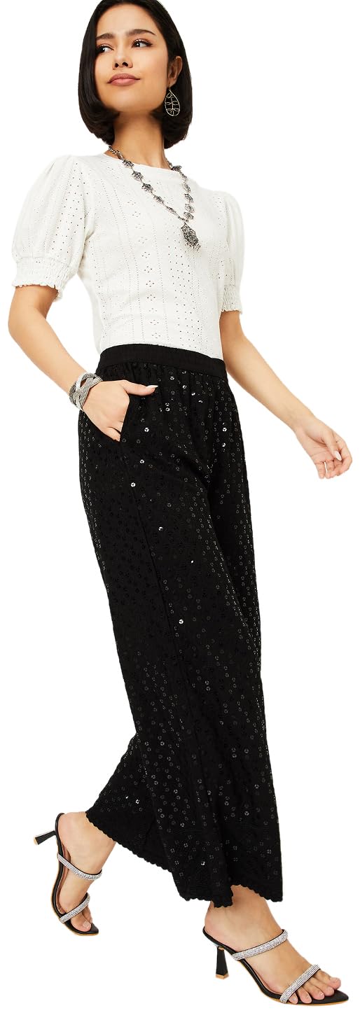 Max Women's Regular Pants (CTBT52013_Black