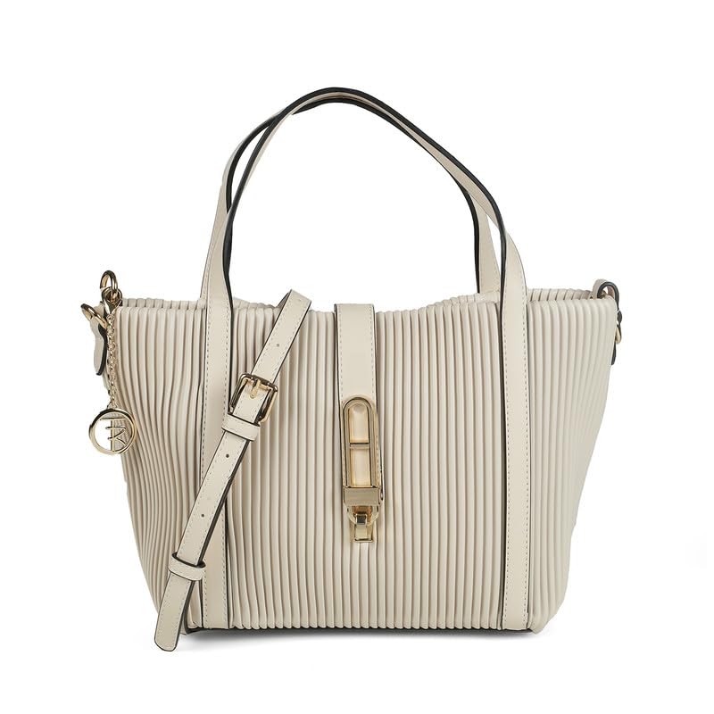 tresmode CORFU Beige Women's Vegan Leather Handbag