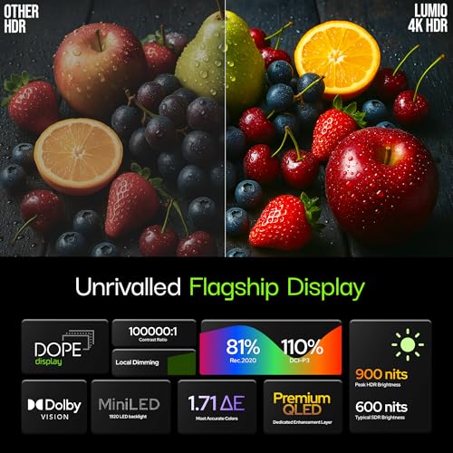 Lumio Vision 9 139cm (55 inches) 4K Ultra HD Smart QD-MiniLED Google TV EPIC1-ADSG