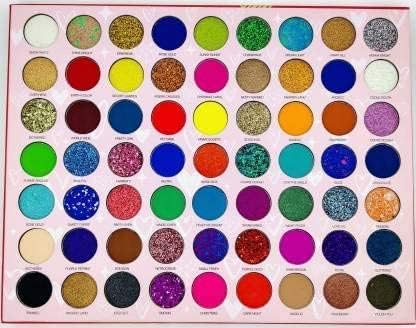 MF® 63 color eyeshadow Hated With Love Original Eyeshadow Palette - Long Lasting Waterproof Shades for Girls, Multicolor, Matte and Shimmery Finish