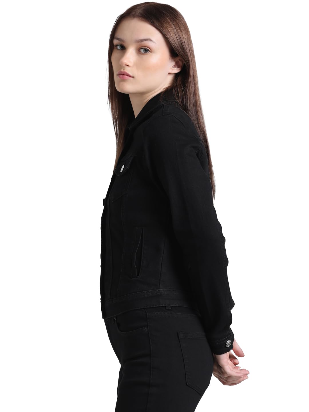 ONLY Women's A-Line Coat (15323936- Black