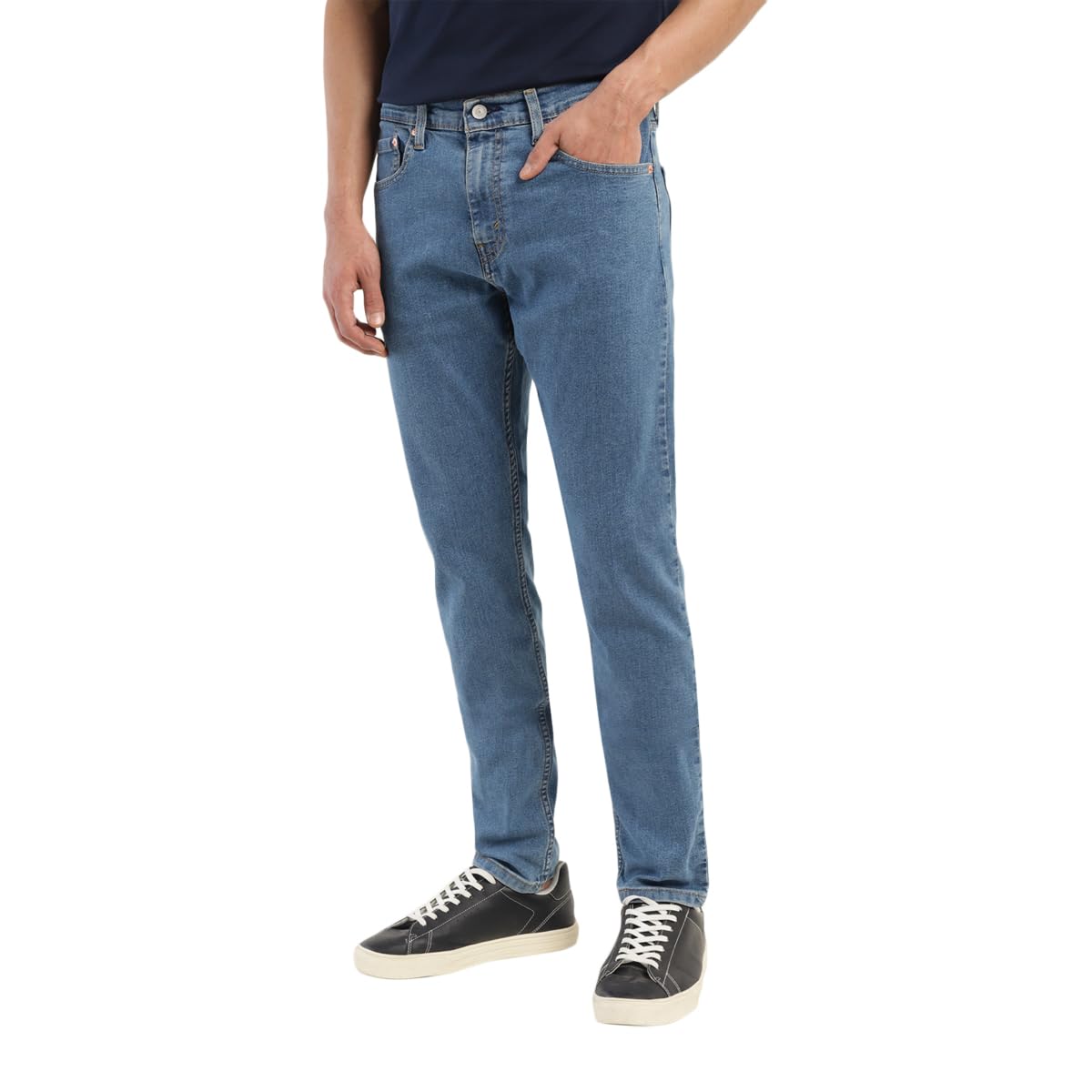 Levi's Men's Mid Rise 512 Slim Tapered Fit Mid-Rise Stretchable Jeans, Blue, 34