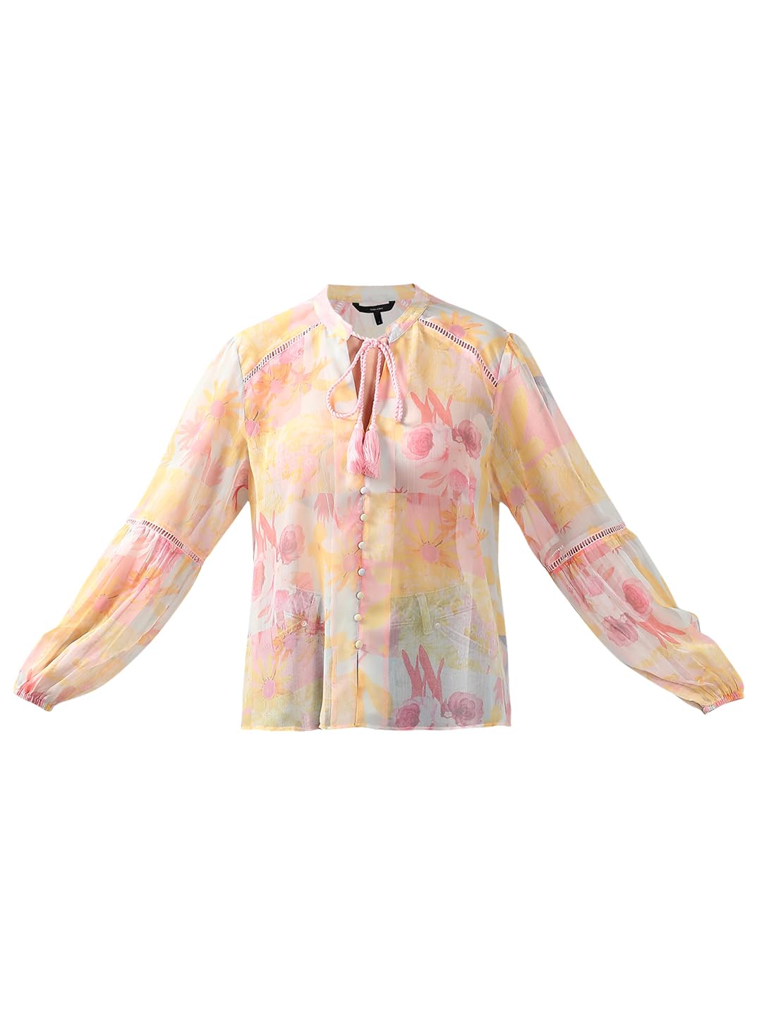 VERO MODA Women's Regular Fit Yellow Top
