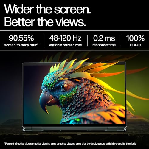 HP Spectre x360 AI Laptop, Intel Core Ultra 7 155H, 12 TOPS, 32GB LPDDR5x, 1TB SSD (Win11, Office21, Blue, 1.9kg), Touchscreen, 2.8K, OLED, 16-inch(40.6cm), Intel Arc graphics, 9MP IR camera, aa0664TX