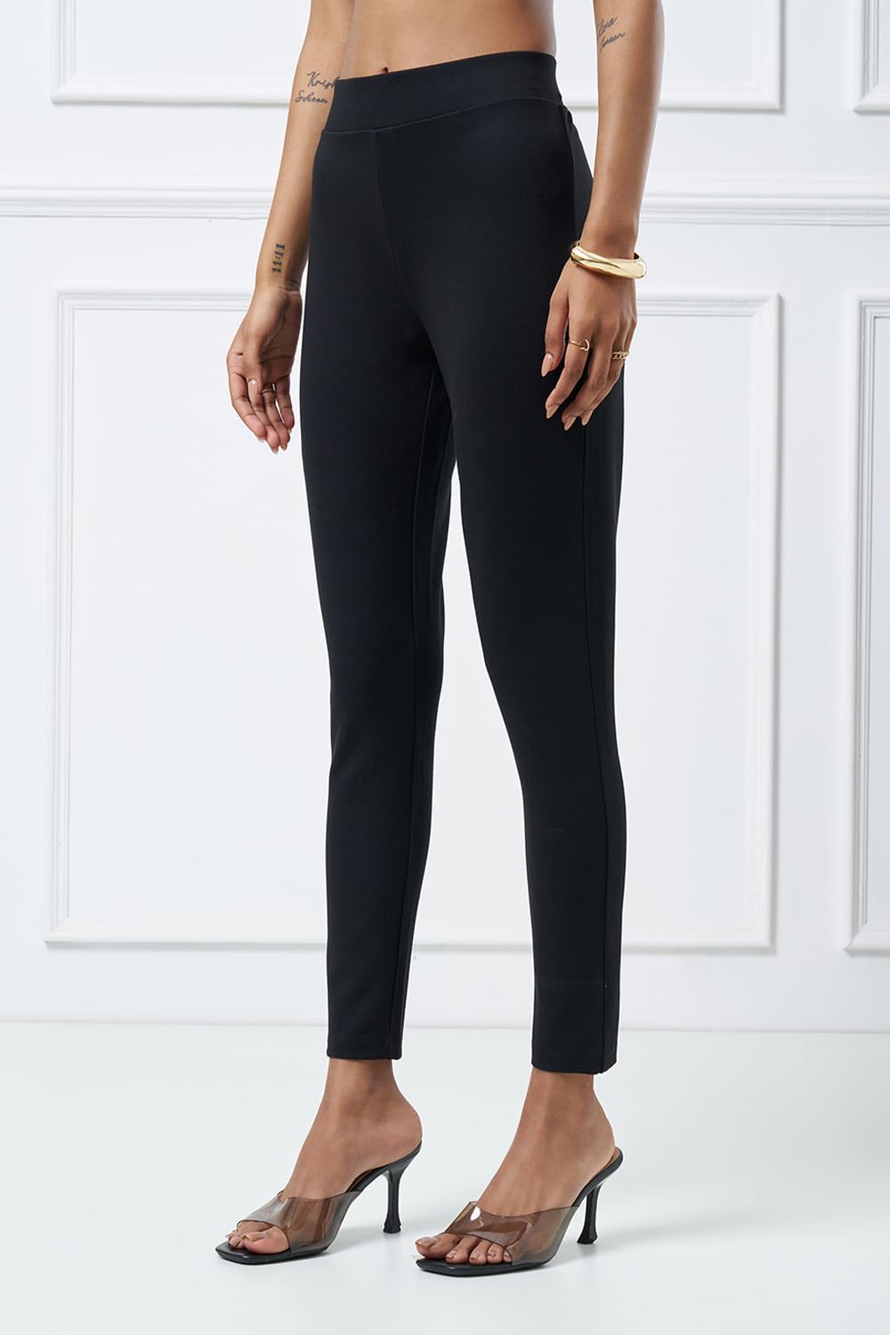 Annabelle by Pantaloons Womens Trouser_SS26WWANBTW00018M54A43_Jet Black_34_