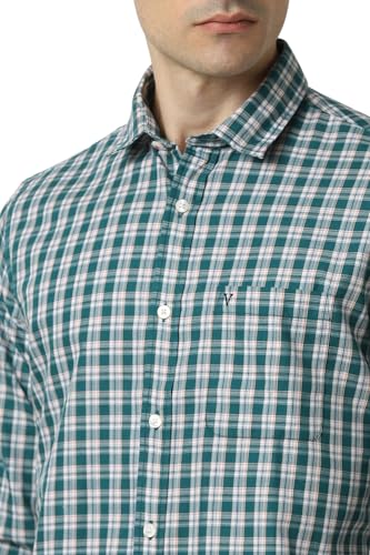 Van Heusen Men's Slim Fit Shirt (Green)