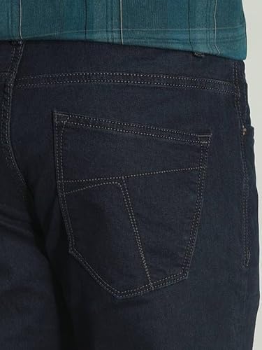Indian Terrain Men Solid Dark Blue Jeans