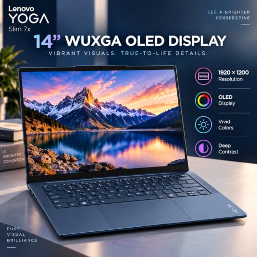 Lenovo Yoga Slim 7X Gen 11 14-inch/35.56cm WUXGA OLED Laptop, Snapdragon X2 Plus 6-Core, 16GB LPDDR5X RAM, 512GB SSD, Integrated Graphics, Windows 11 SL, MS Office 2024