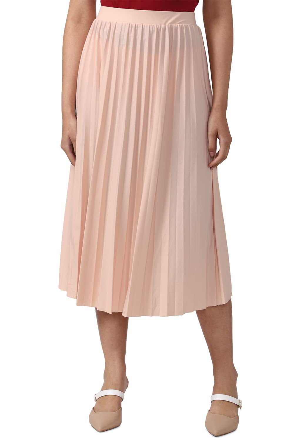 Van Heusen Cotton Western Skirt Peach