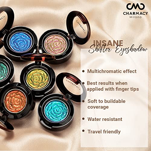 Charmacy Milano Insane Shifters Eyeshadow (Shade 504) - 1.8 g, Multi-Chrome, Smooth Texture, Highly Pigmented, Metallic, Shimmer Effect, One Swipe Coverage, Glam Eyes