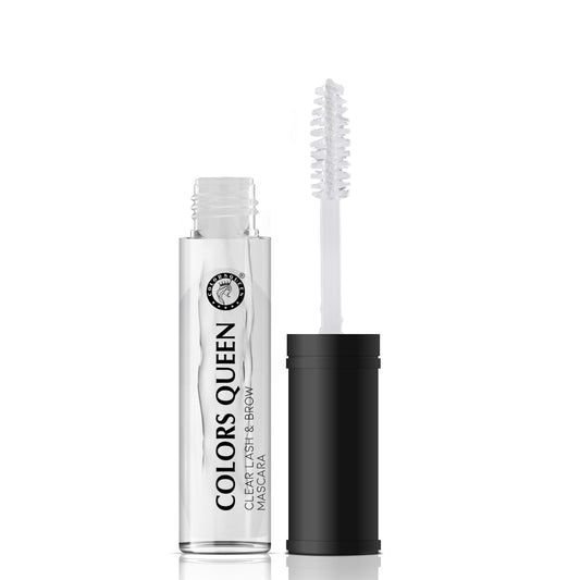 Colors Queen Clear Lash & Brow Mascara – 7ml | Waterproof & Long Lasting Clear Eye Brow Enhancer, Eye Brow Set Gel & Shaper, Transparent Mascara for Women Enriched with Vitamin E