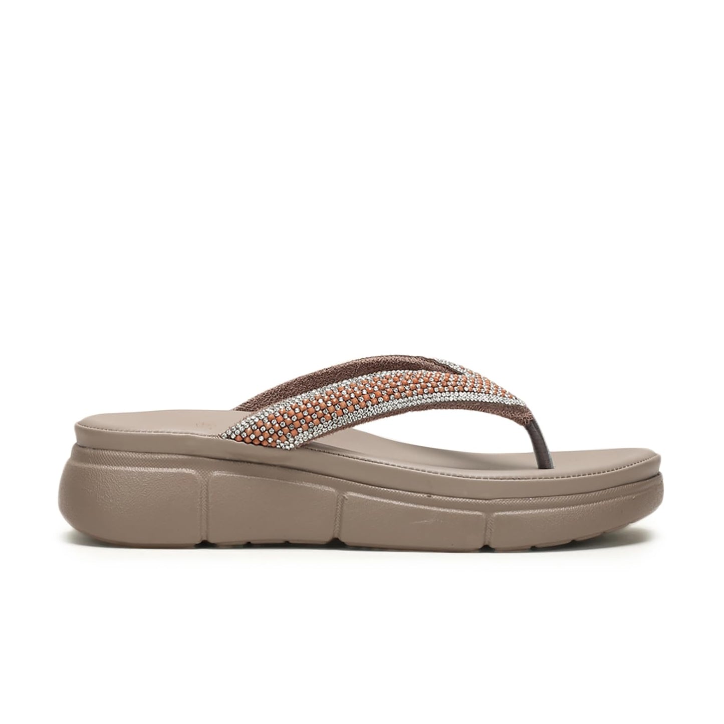 Marc Loire Women Flatform Heel Slip-On Fashion Sandals for Ethnic, Party & Modern Wear (Cheeku, UK Footwear Size System, Adult, Women, Numeric, Medium, 8)