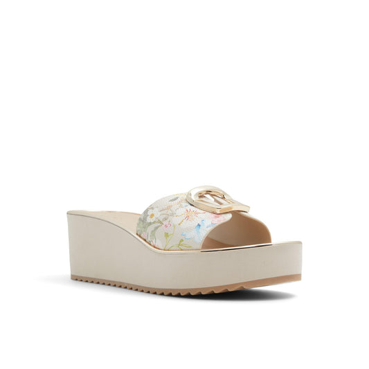 Aldo MENHADEN-IN920 Ladies BEIGE OVERFLOW Wedge Sandals