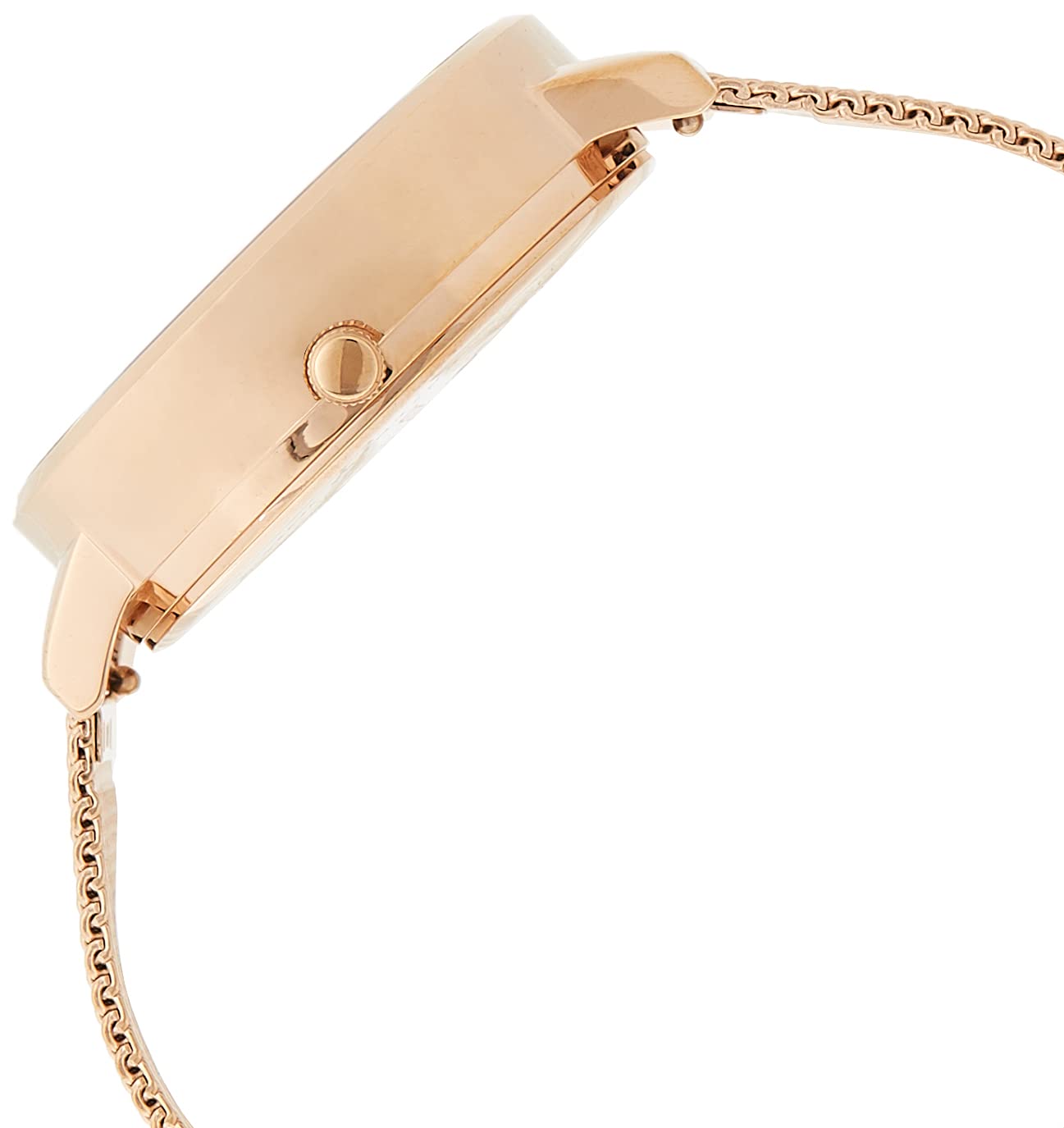 Olivia burton 3D Bee Qtz Basic Blush Sunray & Bee Round Dial Women's Watch|Ionic Plated Rose Gold Steel Material|Gold Color Band - OBGSET42