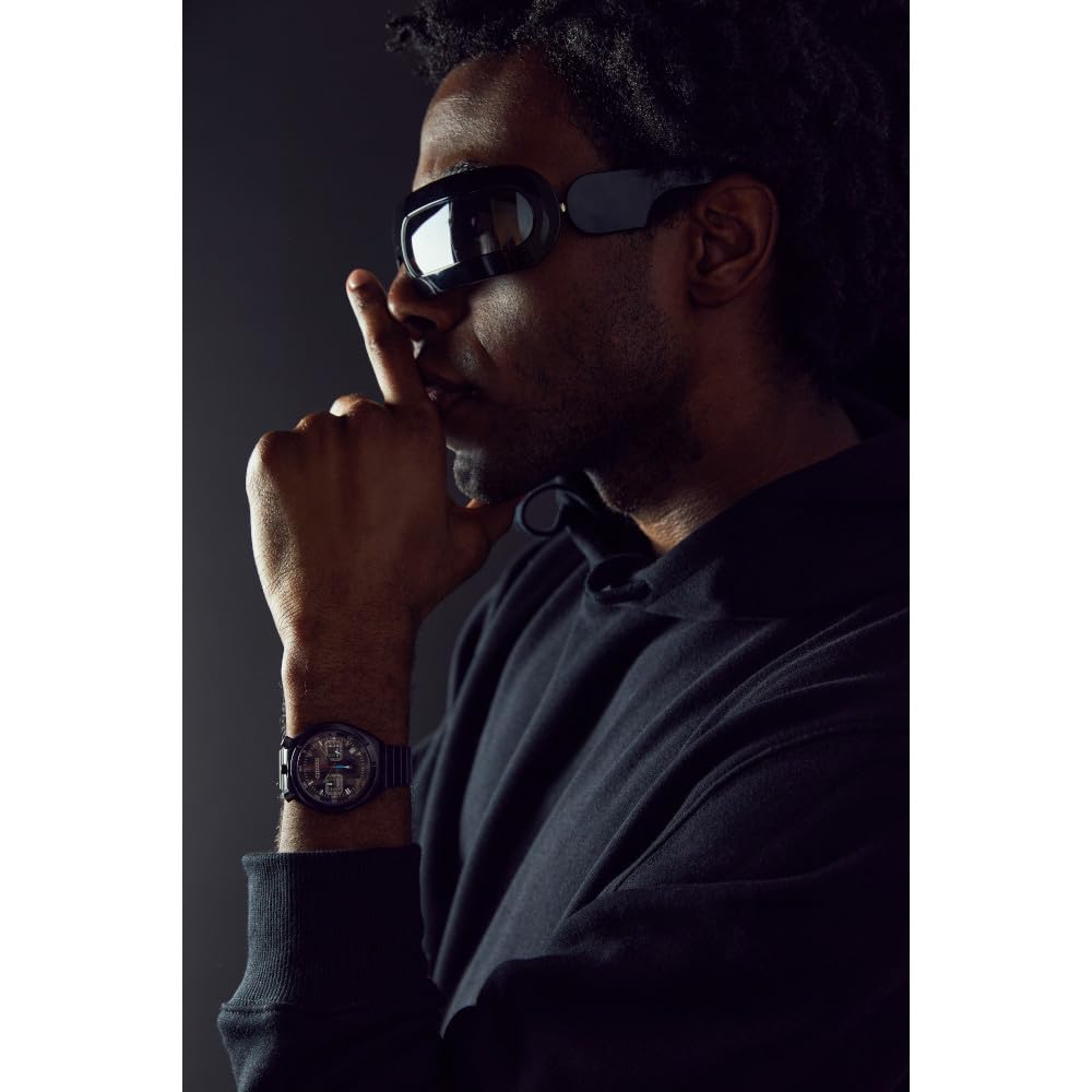 Citizen Stainless Steel Men Vintage Design Star Wars Darth Vadar Black Dial Ip Stainless Quartz Analog Watch, 1-Second Chronograph, Date, 38Mm (Model: An3669-52E), Black Band