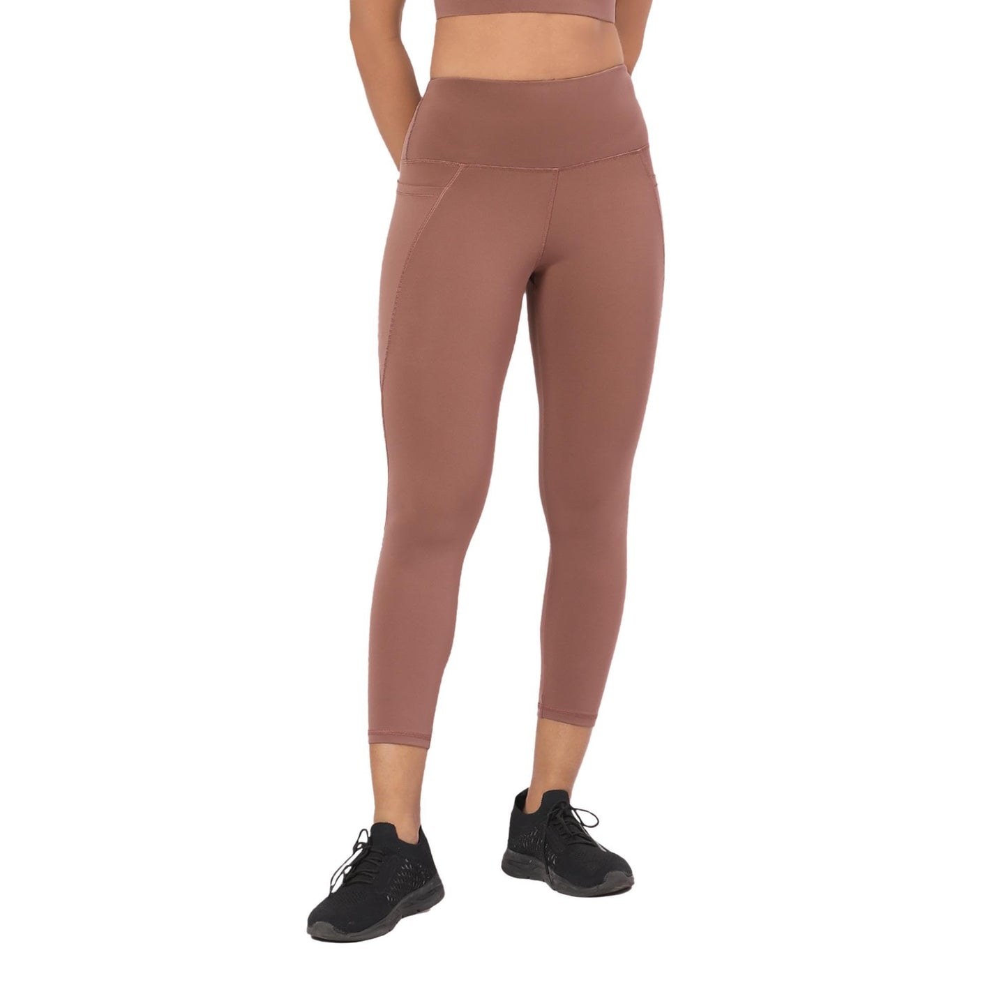 Enamor A605 Basic Quick Dry High Waist Basic Workout Leggings with Elasticated Waistband